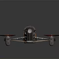 Vintage Sci Fi Spacecraft Featuring Brown Seat Pink Propellers And Metallic Frame
