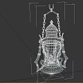 Vintage Metal Hanging Lantern Furniture with Classic Design and Candle Light