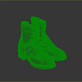 Durable Leather Work Boots With Yellow Laces And Thick Rubber Soles