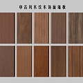 Quiet ancient style wood grain wall panel wood veneer wall panel 3d model