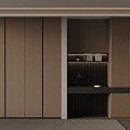 01 Wardrobe Italian Minimalist Wardrobe 3d model