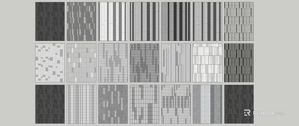 Plaza Paving Design Ideas With Various Patterned Textures And Layouts 3d model