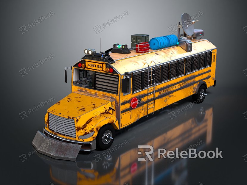 Modern School Bus Lifaving Bus Ambulance Armed School Bus model