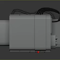 Industrial Machine With Blue Gray Exterior Control Panel And Indicator Lights