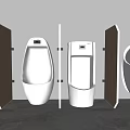 Modern urinal bucket 3d model