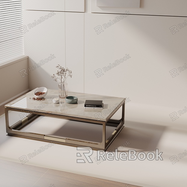 Modern coffee table model