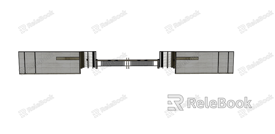 Community anti-trailing gate SU model model