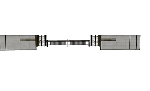 Community anti-trailing gate SU model 3d model