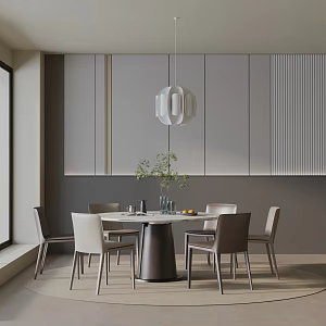 Modern dining table 3d model