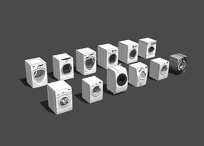 Modern Washing Machine Household Washing Machine 3d model