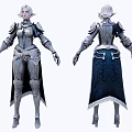 Modern game character with armor 3d model