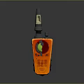 Orange and Black Toy Walkie Talkie With Green Circular Button Antenna And Numeric Keypad