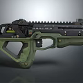 Green And Black Tactical MK23 Semi Auto Pistol Weapon With Modern Design Components