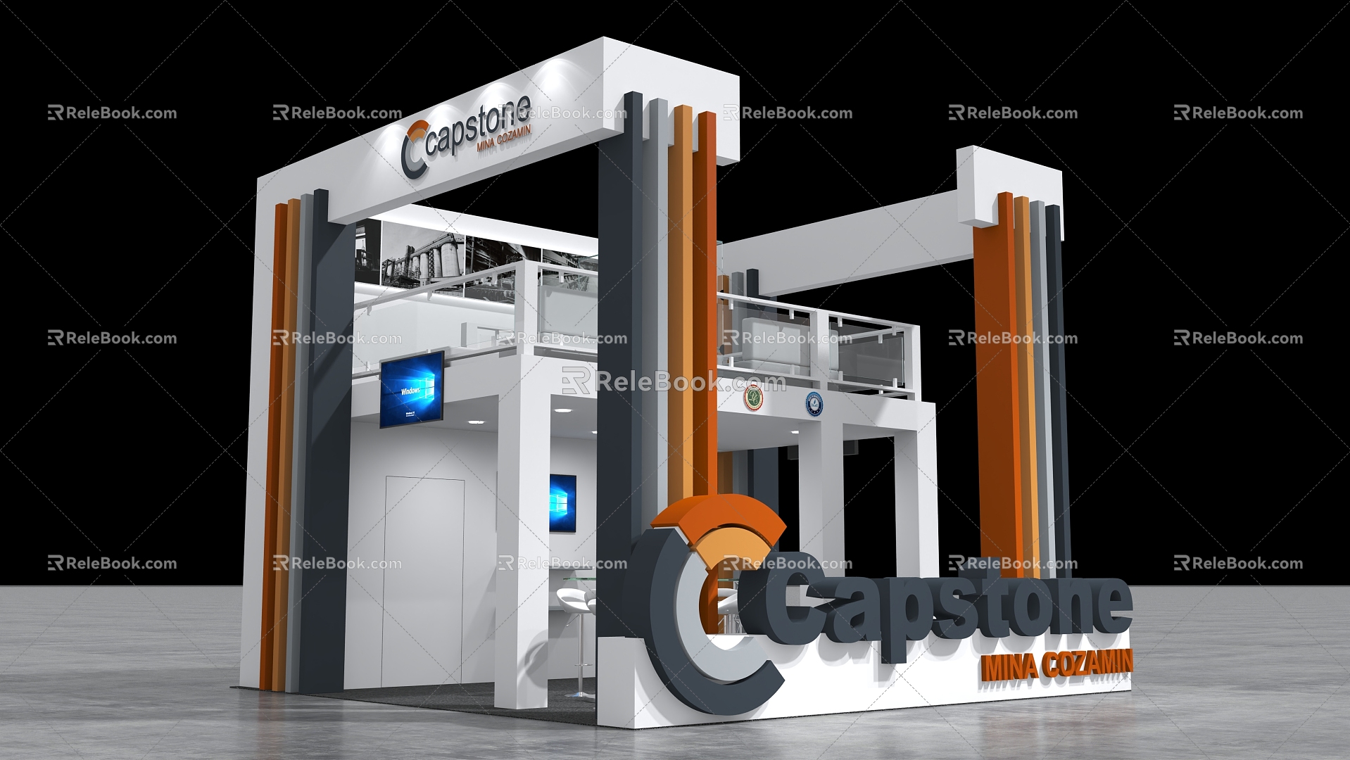 Modern Exhibition Booth 3d model