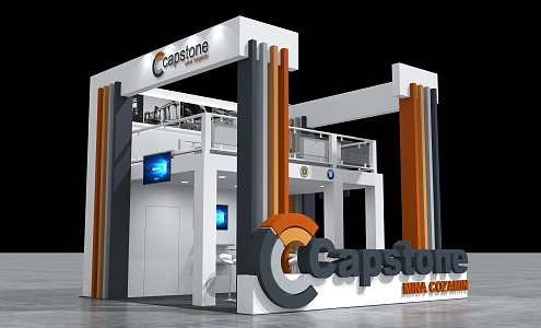 Modern Exhibition Booth 3d model