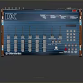 portable synthesizer mixer reverberator tuner mixer mixing equipment 3d model