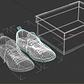 Red Canvas Shoes With Just Walk Away Printed Shoe Box Design Style