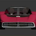 Pink Sports Car With Sleek Aerodynamic Design And Reflective Glossy Surface Finish