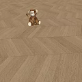 Light Oak Herringbone Wood Flooring Bringing Natural Charm to Bright Home Interior