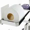 Essential Bathroom Laundry Supplies With Stainless Steel Towel Racks Toilet Paper Holders And Soft Towels