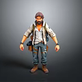 Functional Daily Living Supplies With Work Hat Shirt Vest Tool Bag And Boots