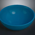 Handcrafted Blue Bowl Sculpture With Smooth Surface And Round Shape Design