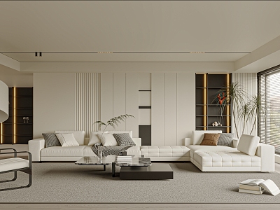 modern living room model