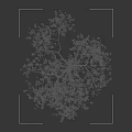 Golden Leaf Tree With White Trunk And Human Silhouette In Dark Background