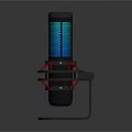 Electronic LED Warning Light With Blue Illumination Black Housing And Handle