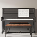 Modern Piano 3d model