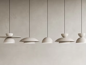 Modern chandelier cream chandelier combination 3d model