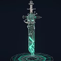 Sword Cartoon Sword Style Sword Shiny Sword 3d model