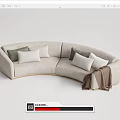 Modern edra multiplayer sofa 3d model