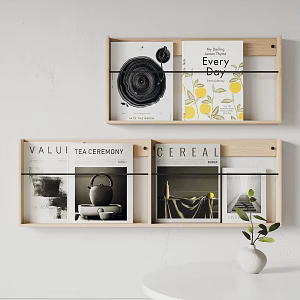 Bookshelf Books 3d model