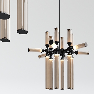 Modern chandelier glass chandelier 3d model