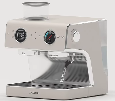 Modern CASDON Coffee Machine With Digital Display And Pressure Gauge For Kitchen Use 3d model