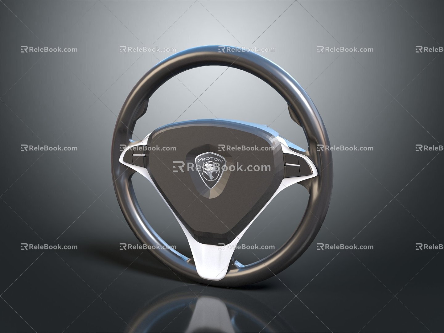 Hyundai steering wheel car steering wheel auto parts 3d model