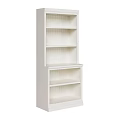 White Modern Bookcase With Open Shelves And Multiple Storage Layers For Home 3d model