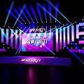 Vibrant Summer Music Festival Stage With Colorful Lighting