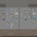 White Modern Bookcase With Glass Doors And Storage For Books Decorative Items