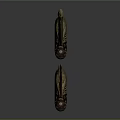 Ornate Decorative Knives With Intricate Carvings And Antique Style Handles