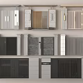 Various Modern Front Door Designs With Stone Frames And Decorative Metal Grilles