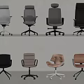 Modern Office Chairs With Various Styles Different Colors And Swivel Wheels