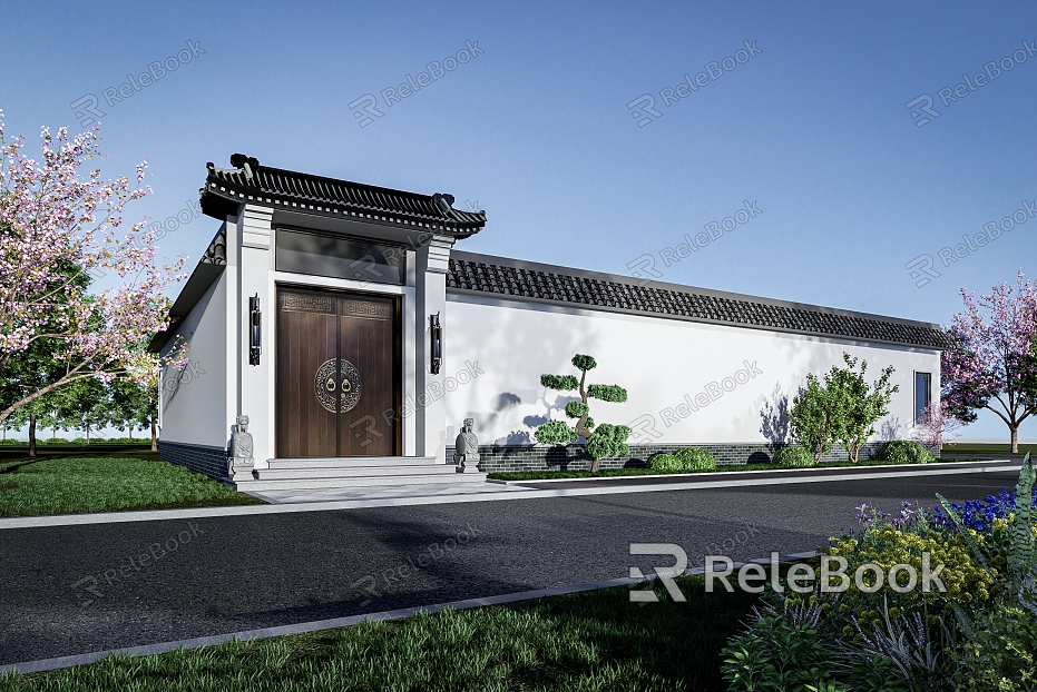 New Chinese Courtyard Self-built Villa Self-built Huizhou Courtyard Courtyard model