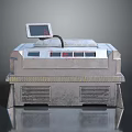 Industrial Equipment With Digital Screen Control Panel Metal Casing And Ventilation Grilles