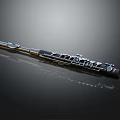 Professional Musical Instrument Flute With Metal Body And Reflection Surface