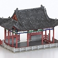 Fu Ji Pavilion Pavilion Pavilion Ancient Building Pavilion Pearl Spring 3d model