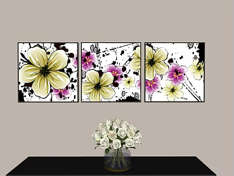 Modern Hanging Picture Combination 3d model