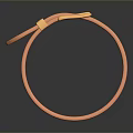Elegant Shiny Copper Bracelet Featuring Gold Buckle And Smooth Polished Design