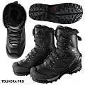 Black Winter Boots With Faux Fur Collar Lace Up Design Non Slip Sole